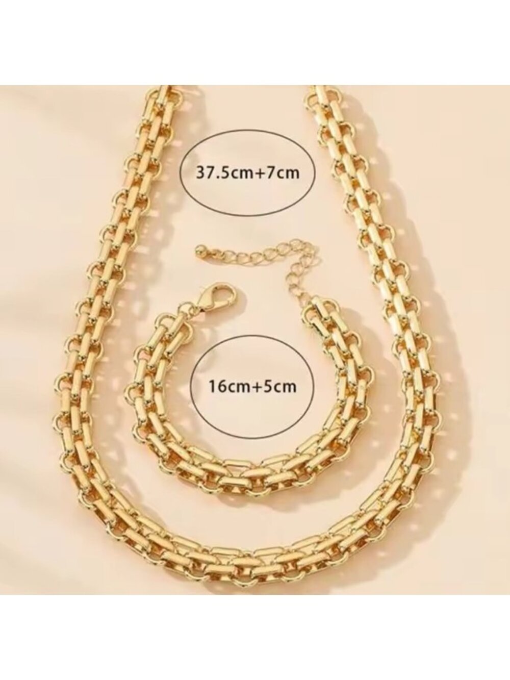 Chunky Gold Chain Necklace - Picture 4 of 4